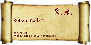 Kobza Adél névjegykártya