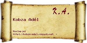 Kobza Adél névjegykártya