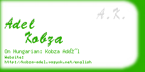 adel kobza business card